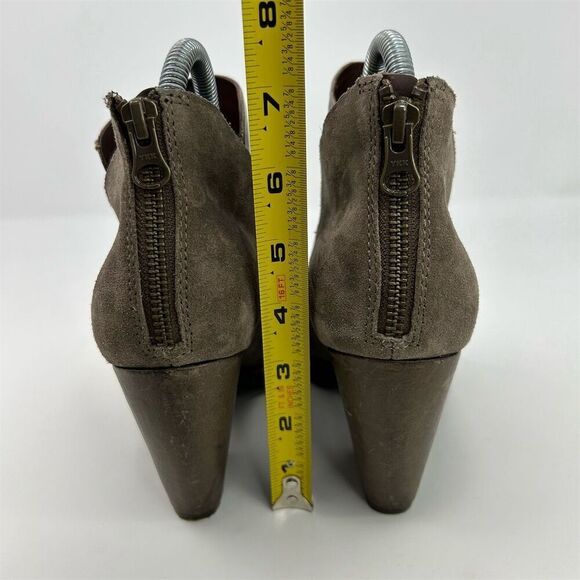 Kork-Ease Castaneda Women's Light Brown Gray Ankle Booties Size 8 Zip Closure - Picture 9 of 14